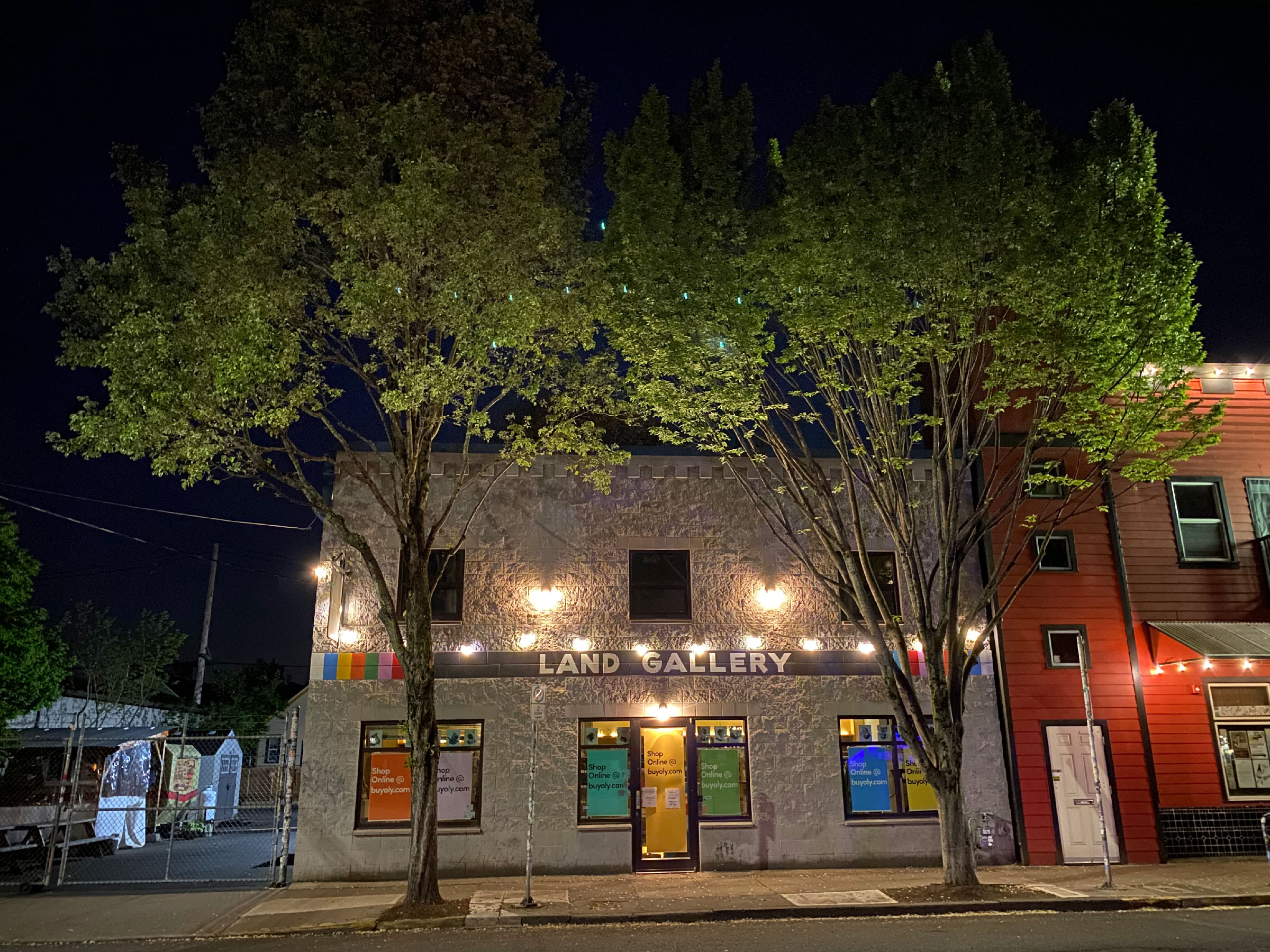 Land Gallery at Night